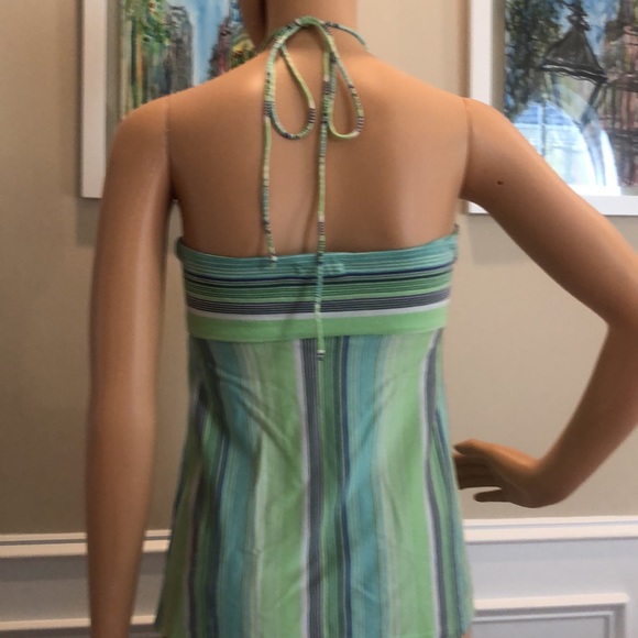 Theory striped halter top - Picture 2 of 7